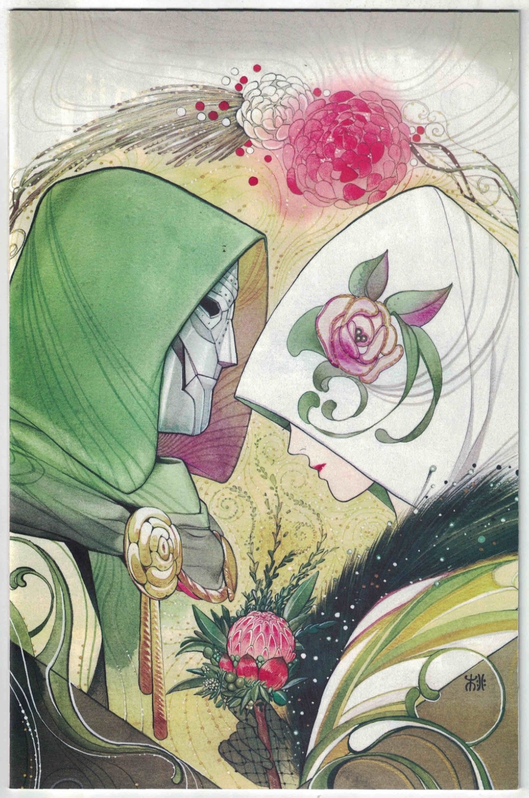 Fantastic Four #32 Peach Momoko 1:100 Virgin Variant Doctor Doom Bride Marvel