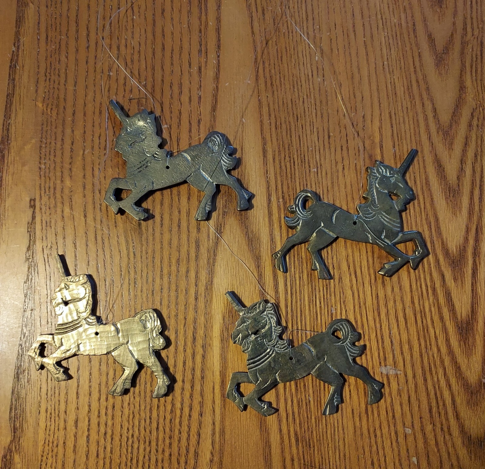 UNICORN GEM Vintage Magnificent Brass Wind Chimes Windchimes VERY GOOD ShipsFree