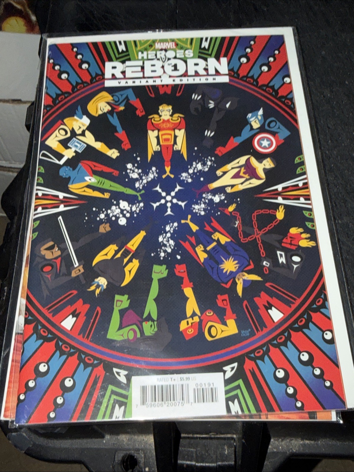 HEROES REBORN #1 COVER J JEFFERY VEREGGE INCENTIVE VARIANT COVER