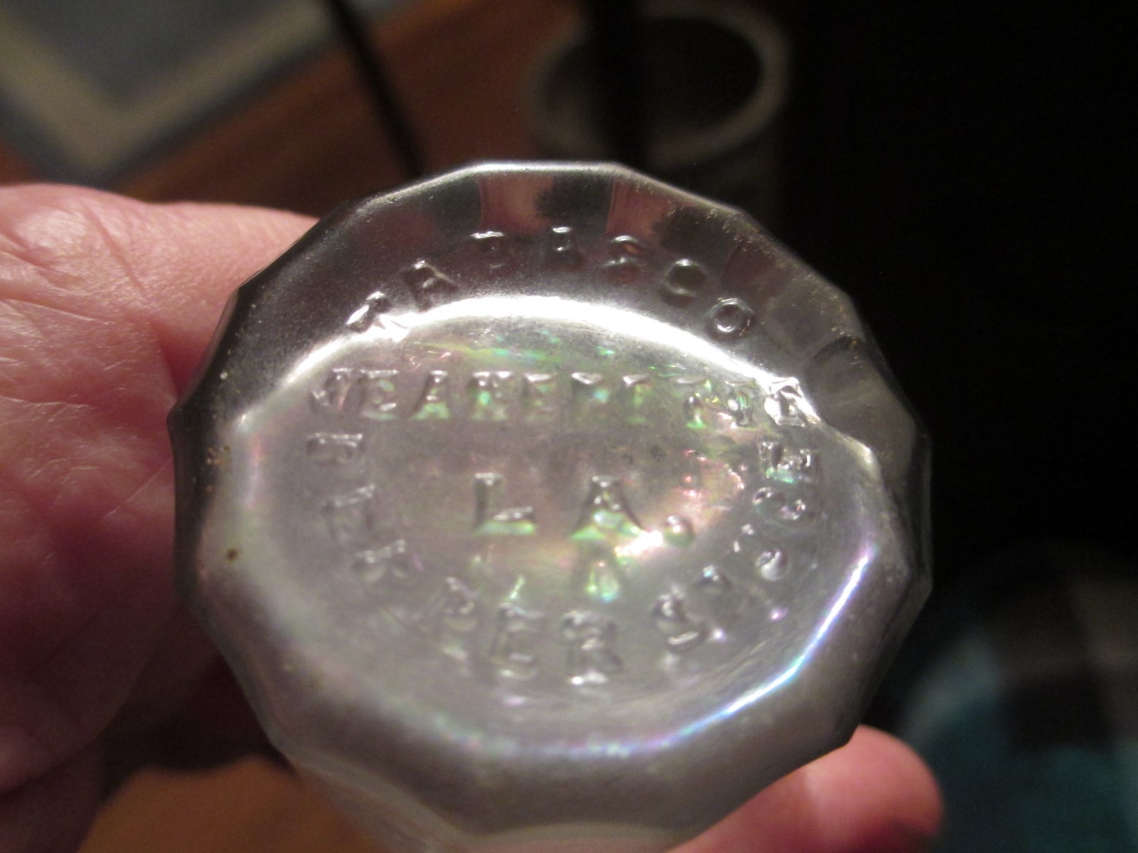 Rare Tabasco Pepper Sauce bottle 1890-1910 JEANERETTE LA blown TABASCO PEPPER