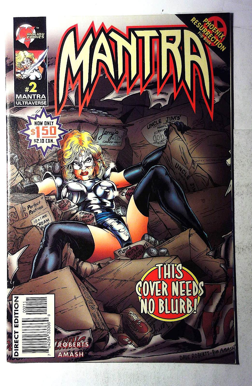Mantra 2nd Series #2 (1995) Malibu Comics 1st Print Comic Book