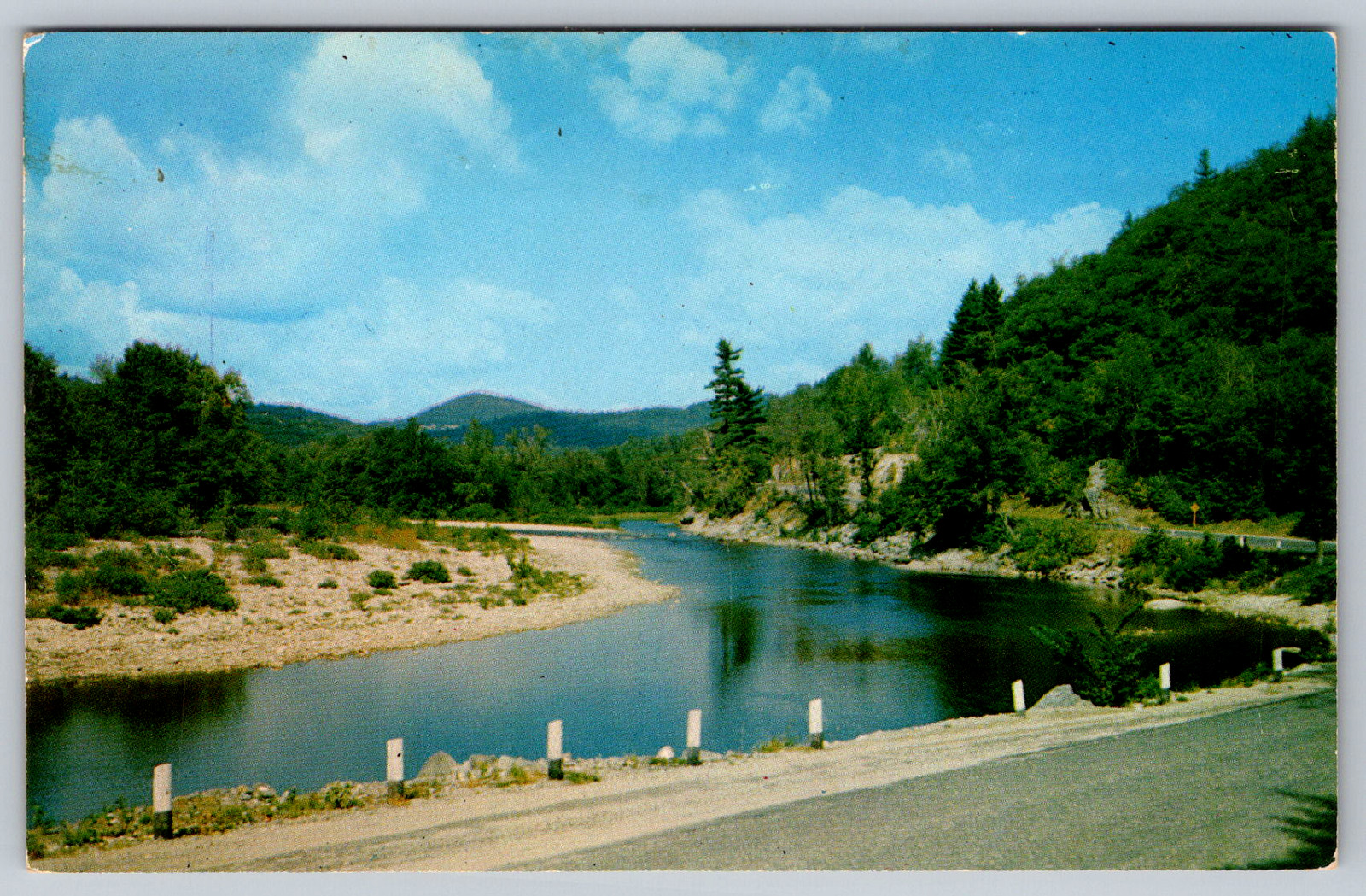 c1960s West River Route 30 Townshend Vermont Scenic Chrome Postcard