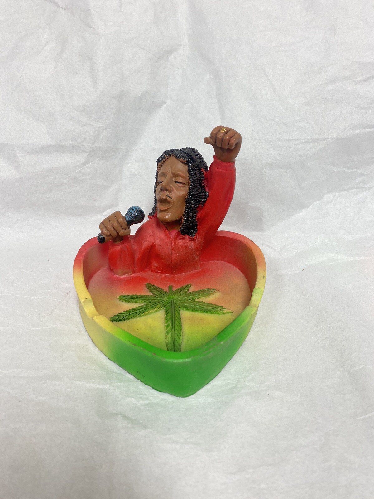3” Rasta Jamaican Heart Ashtray