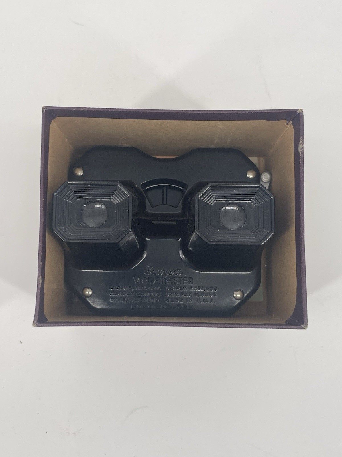 Vintage Sawyer\'s View-Master Model E 3-Dimension Viewer Black w/ Original Box #2