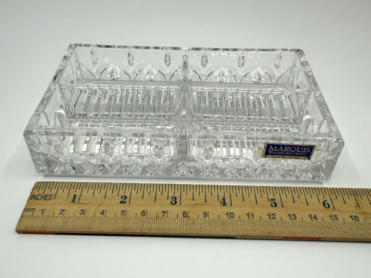 WATERFORD MARQUIS GLENBROOK Cut Crystal Sweetener Holder- RETIRED
