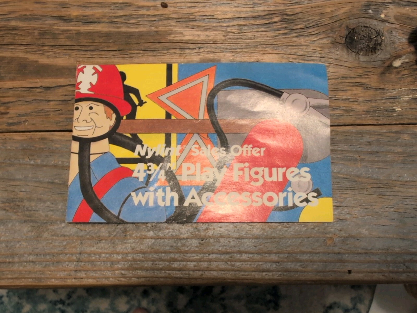 Vintage Nylint Sales Order 43/4 Play Figures with Accessories