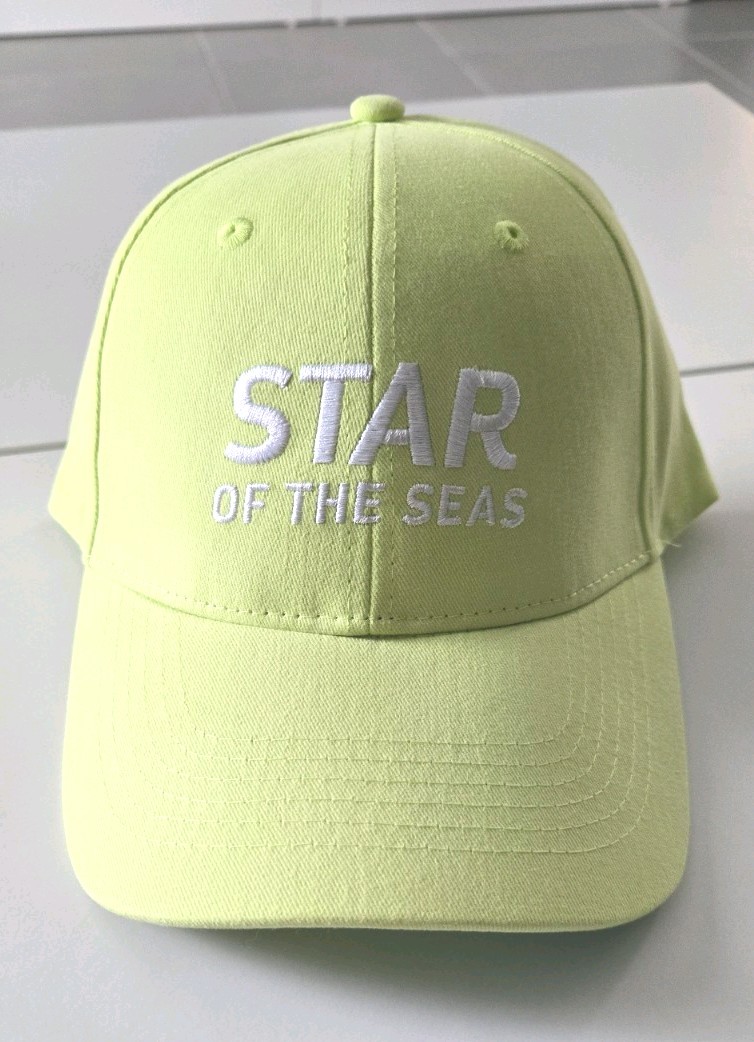 Royal Caribbean Star of the Seas Inaugural Adjustable Hat Cap lime/yellow New