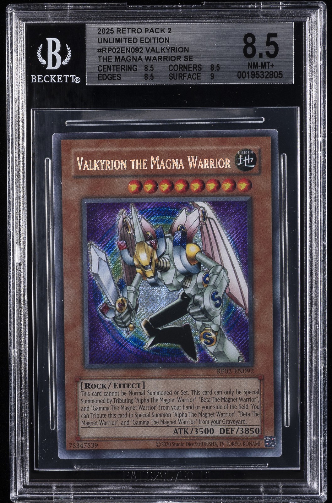 2025 #RP02EN092 VALKYRION THE MAGNA WARRIOR SE BGS 8.5