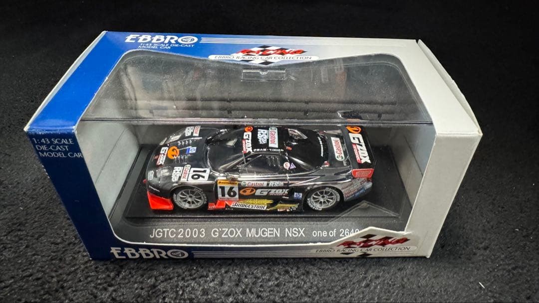 EBBRO 1/43 G’ZOX MUGEN Honda NSX 2003 Model Car