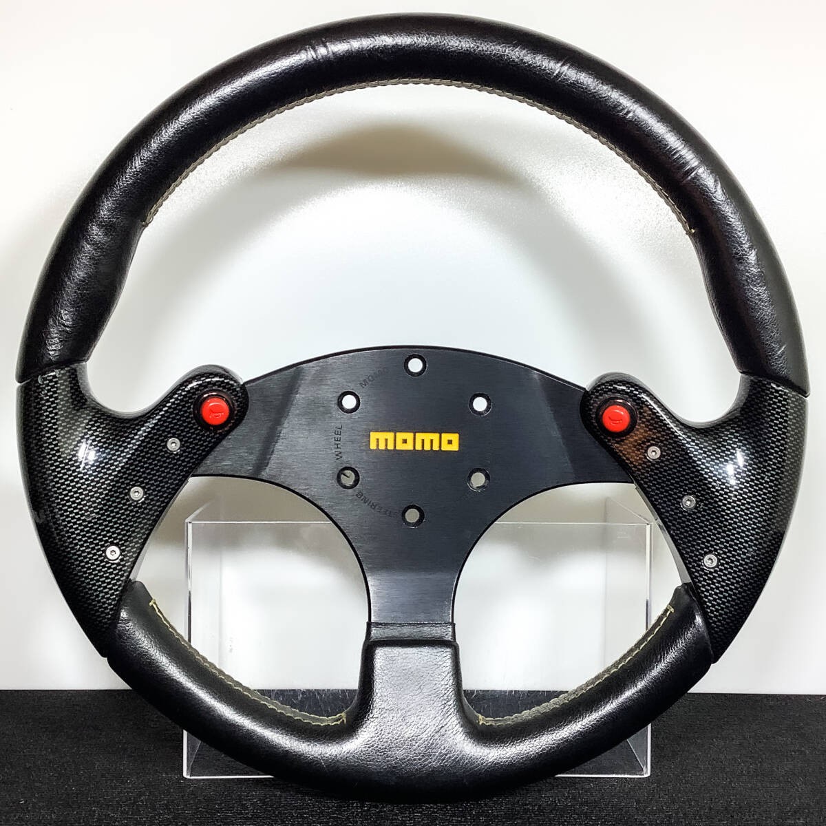 Excellent MOMO F1 Concept Spider 350mm Steering Wheel Carbon Leather Beautiful
