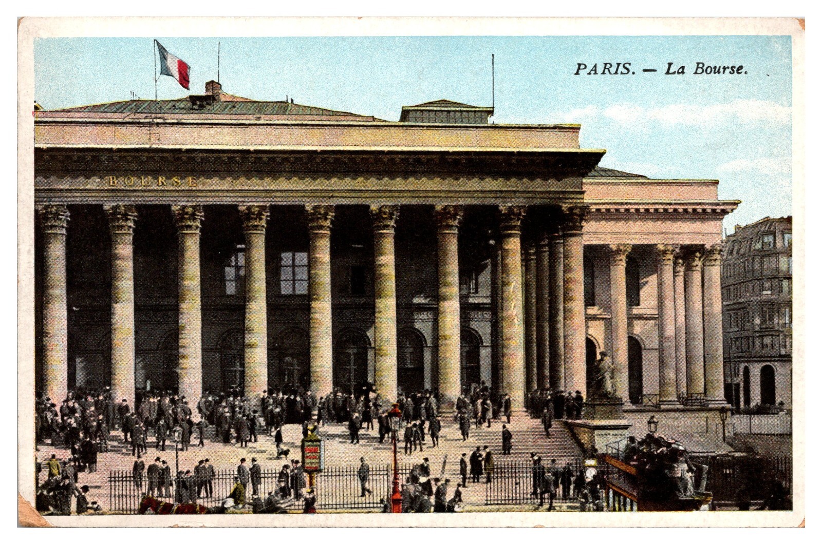 ANTQ La Bourse, Paris, France, Postcard