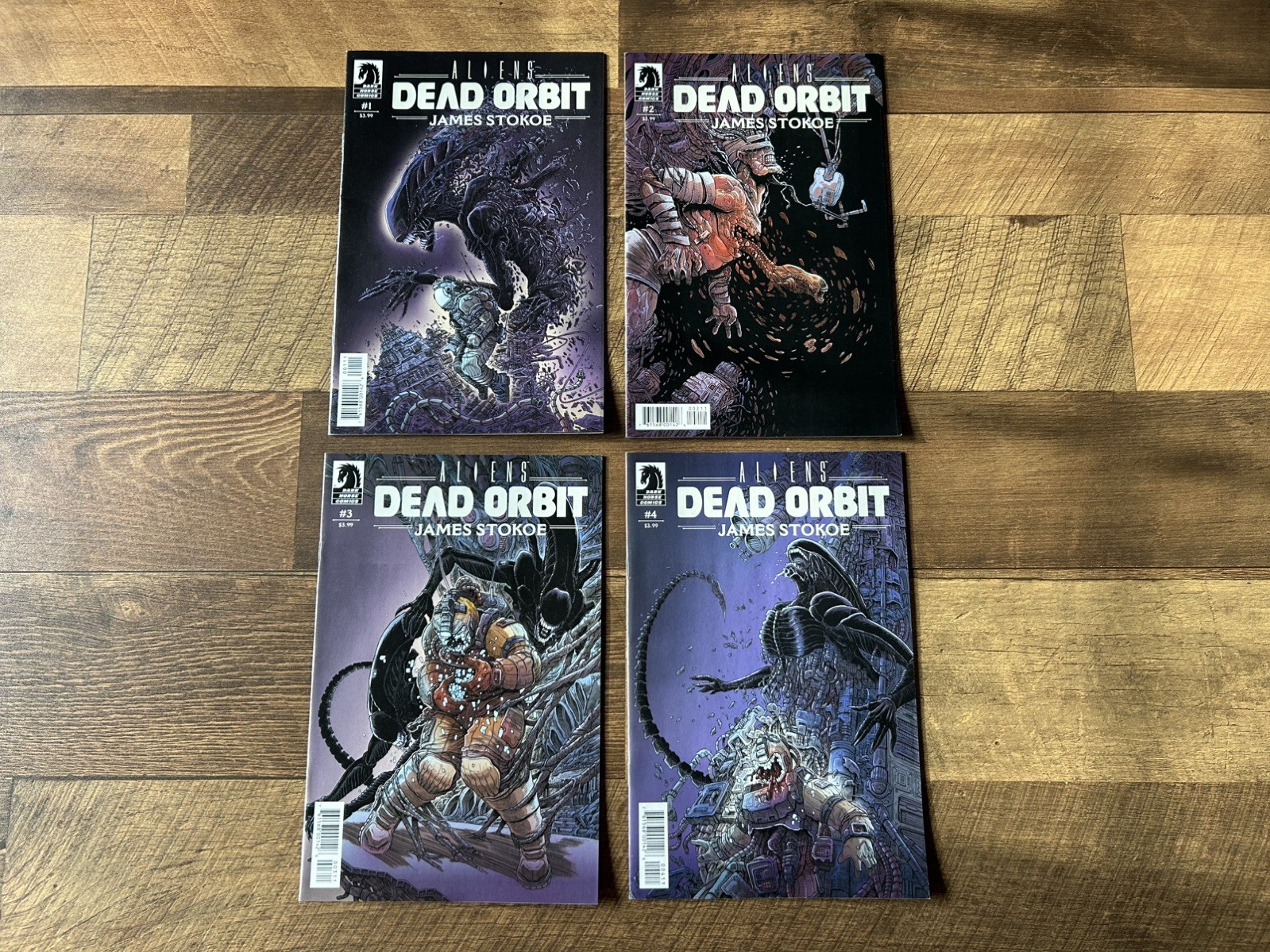 Aliens Dead Orbit (2017) #1-4 Complete Set Dark Horse James Stokoe EXCELLENT