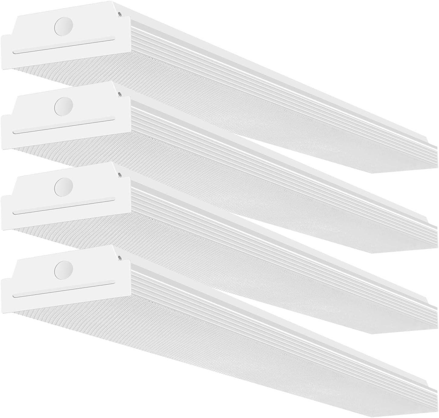 4FT LED Wraparound 40W Wrap Light, 4400Lm, 4000K Neutral White, 4 Foot Shop Ligh 4FT LED Wraparound 40W Wrap Light, 4400Lm, 4000K Neutral White, 4 Foot Shop Ligh