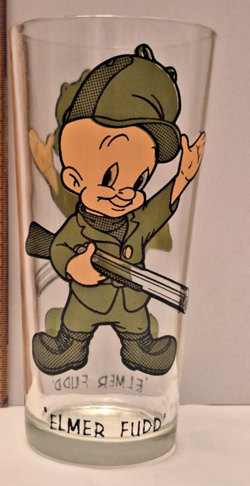 Vintage 1973 Warner Bros. Inc. Elmer Fudd Glass Pepsi Collector Series new