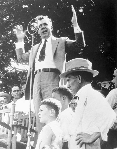 Senator Huey Long Speaking Campaign Event - Senator Huey P Long sp - Old Photo