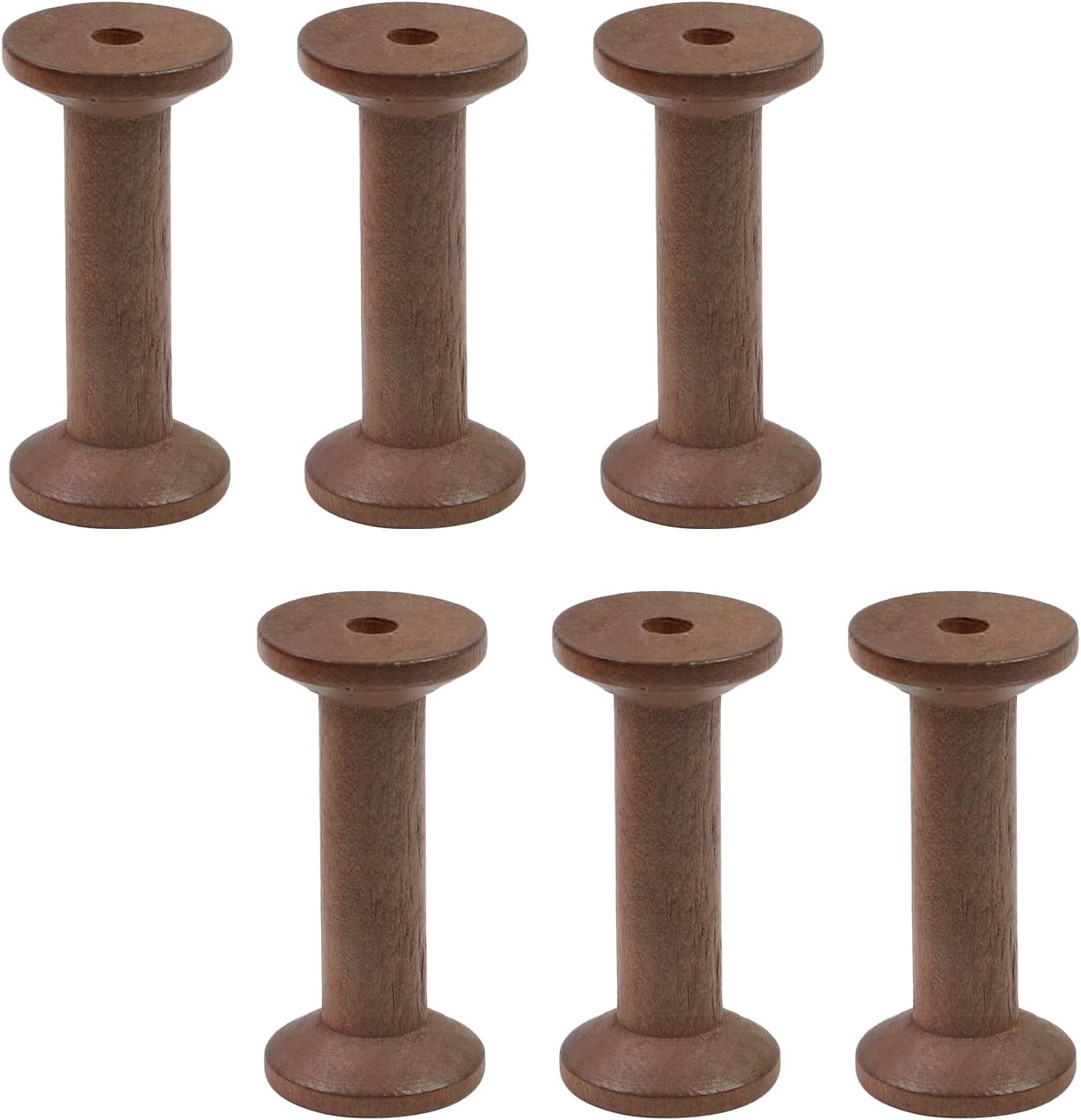 6 Pcs Small Wooden Empty Spools Vintage Thread Spools Yarn Spool Textile Bobbins 6 Pcs Small Wooden Empty Spools Vintage Thread Spools Yarn Spool Textile Bobbins