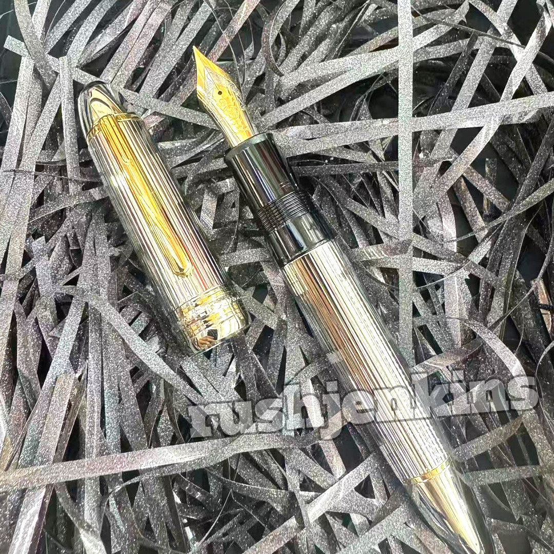 (MB) Meisterstück Solitaire Silver Fountain Pen 149 Executive Luxury
