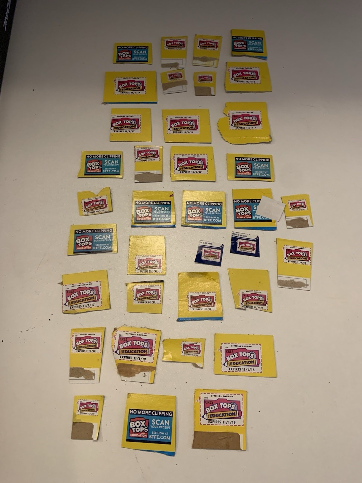 36 Count Exp Box Tops for Education 2017-2021 ~ 