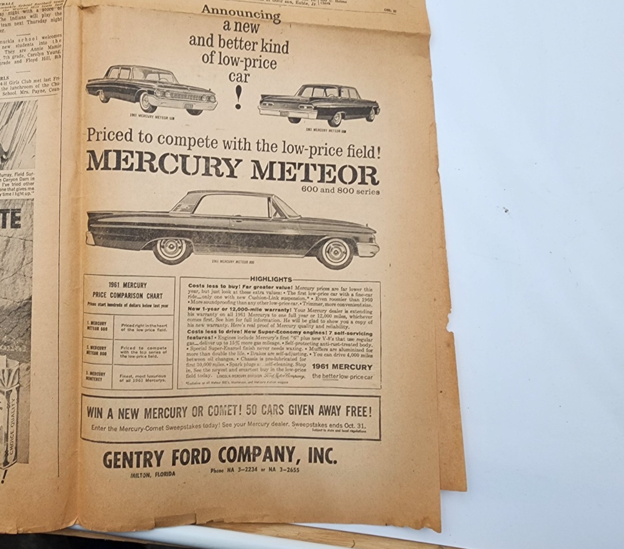 Press Gazette Milton Florida 1960