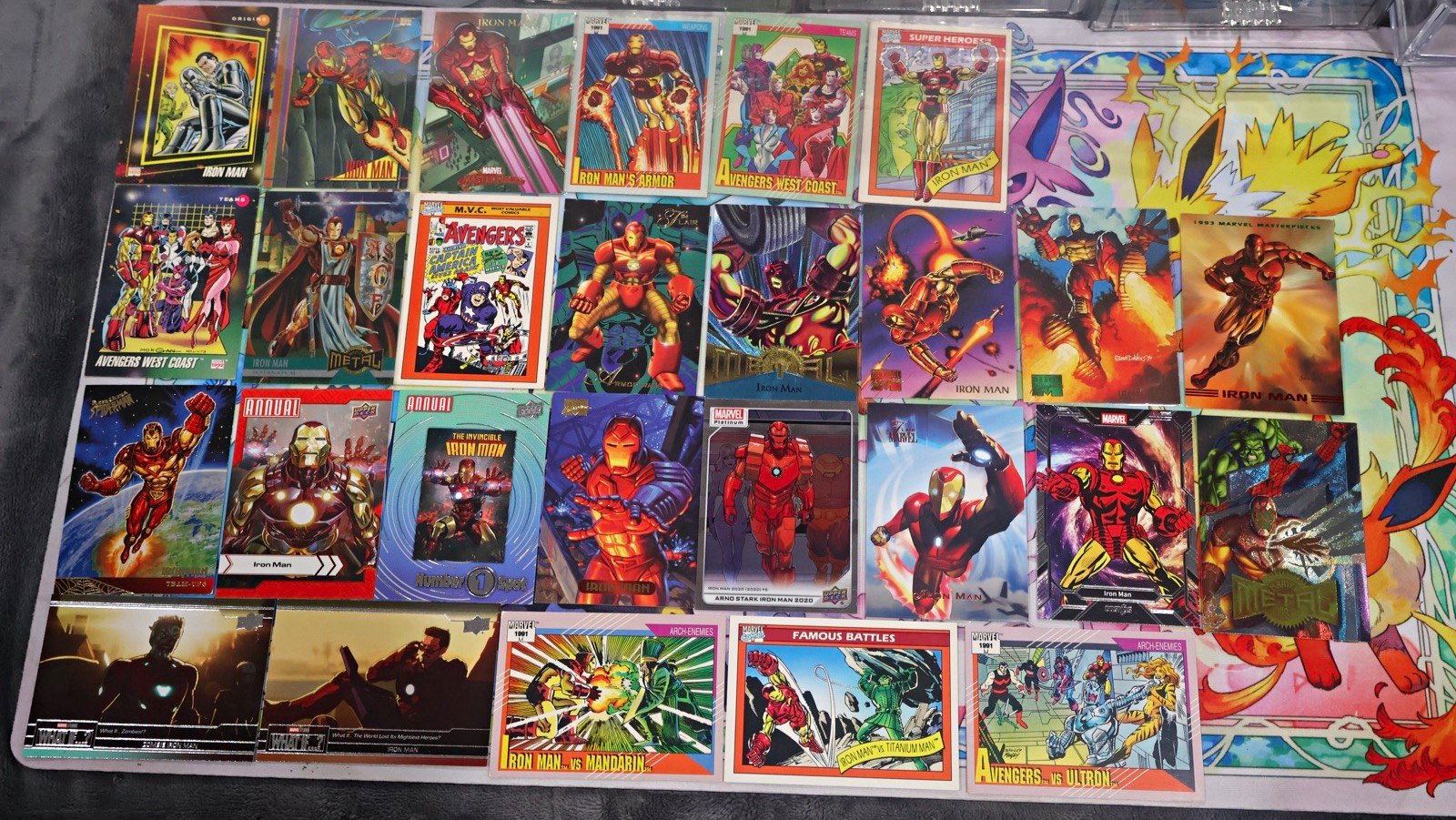 Huge Marvel Iron Man 26-Card Lot Various Sets