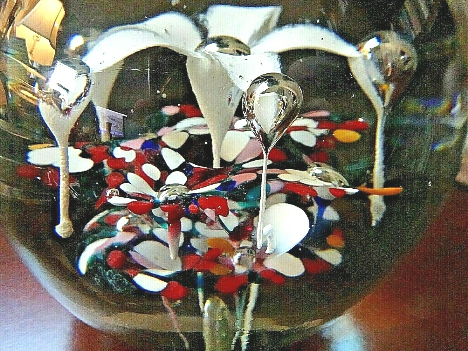 LARGE Antique MILLVILLE White RAVENNA LILY MAGNUM Art Glass PAPERWEIGHT LARGE Antique MILLVILLE White RAVENNA LILY MAGNUM Art Glass PAPERWEIGHT