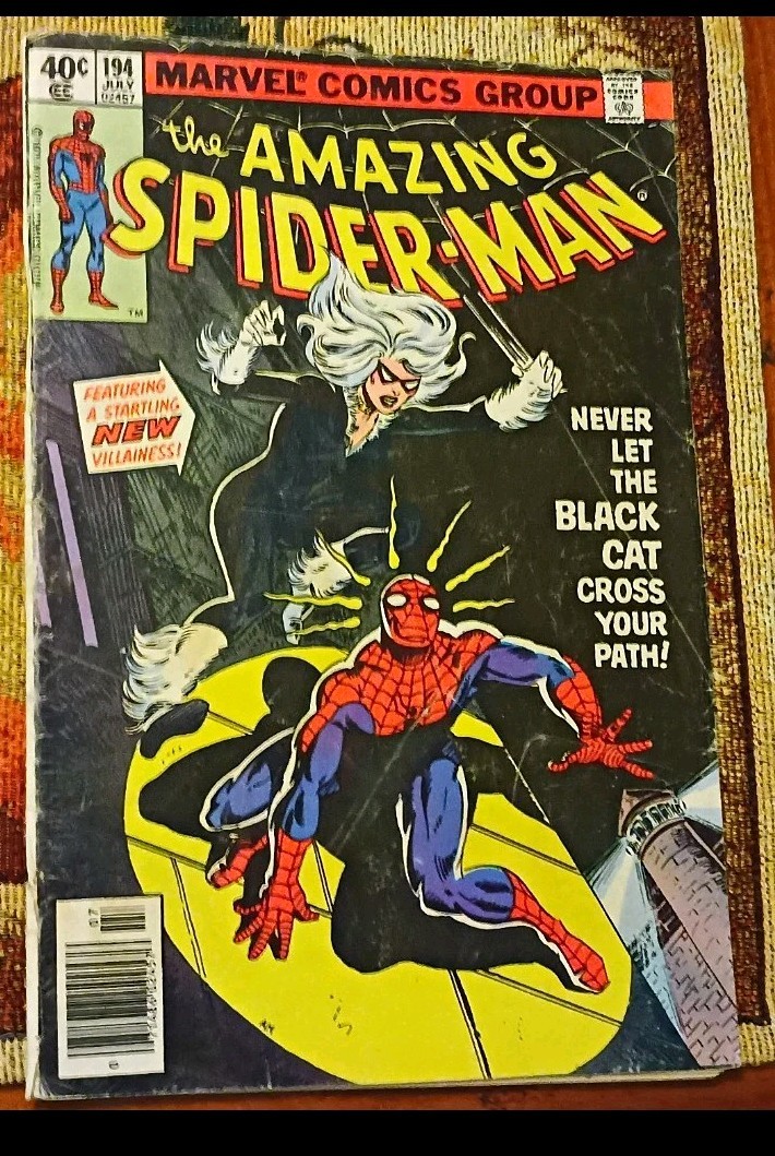 Marvel The Amazing Spider-Man #194 Newsstand Variant Black Cat 1979