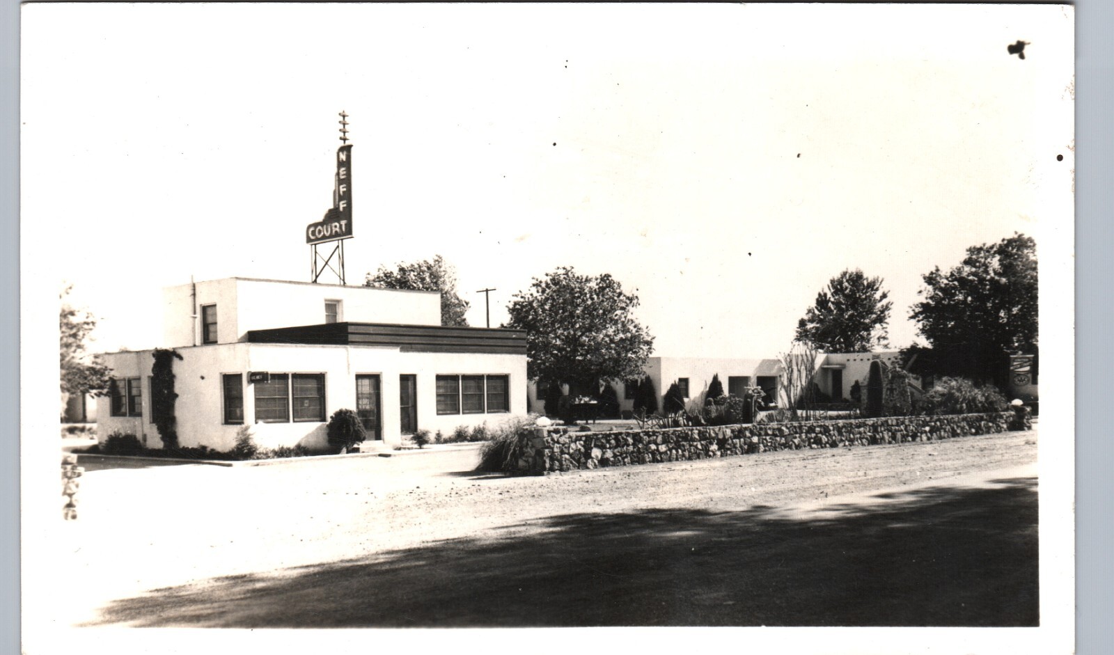 NEFF COURT MOTEL c1940s las cruces nm real photo postcard rppc new mexico