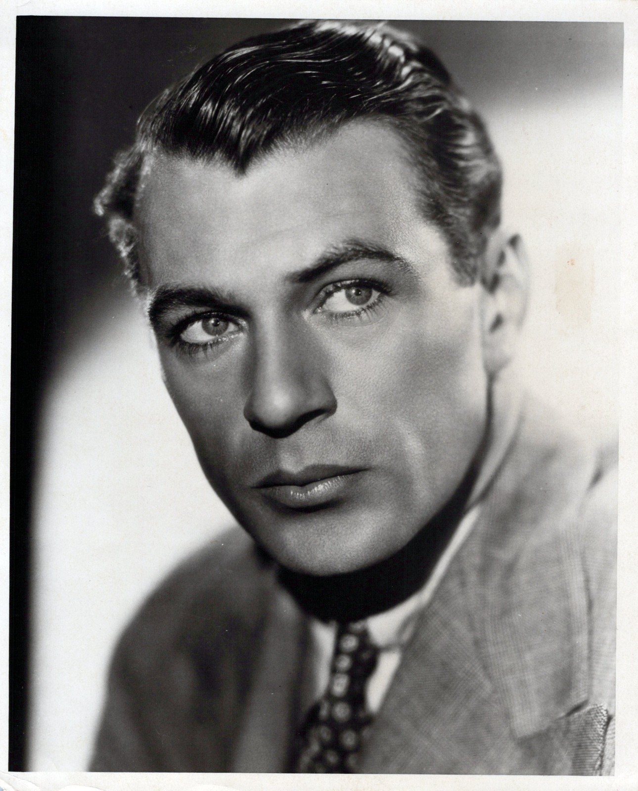 HOLLYWOOD GARY COOPER EARLY HANDSOME 1930s PORTRAIT ORIG PHOTO MA45