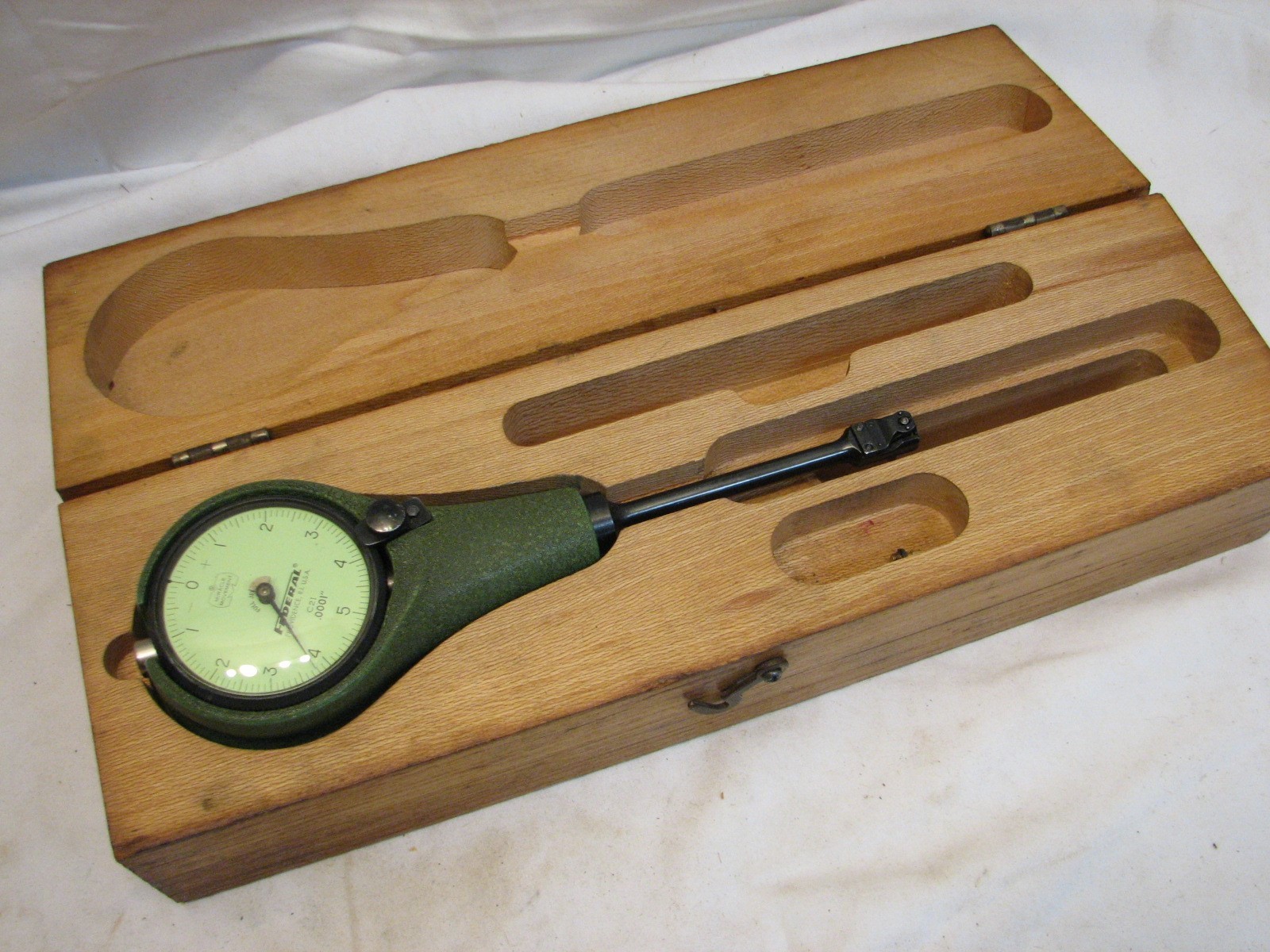 Federal C21 Dial Indicator Gauge .0001 Box Machinist Tool Gage Miracle Movement
