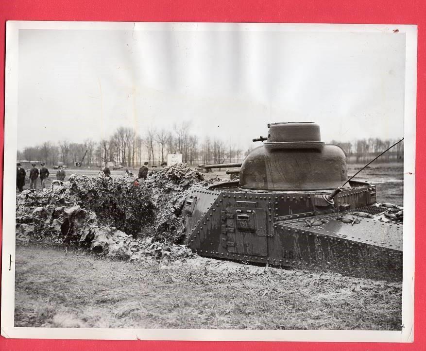 1941 M3 Grant Tank Testing Aberdeen Proving Ground 6.5x8.5 Original News Photo