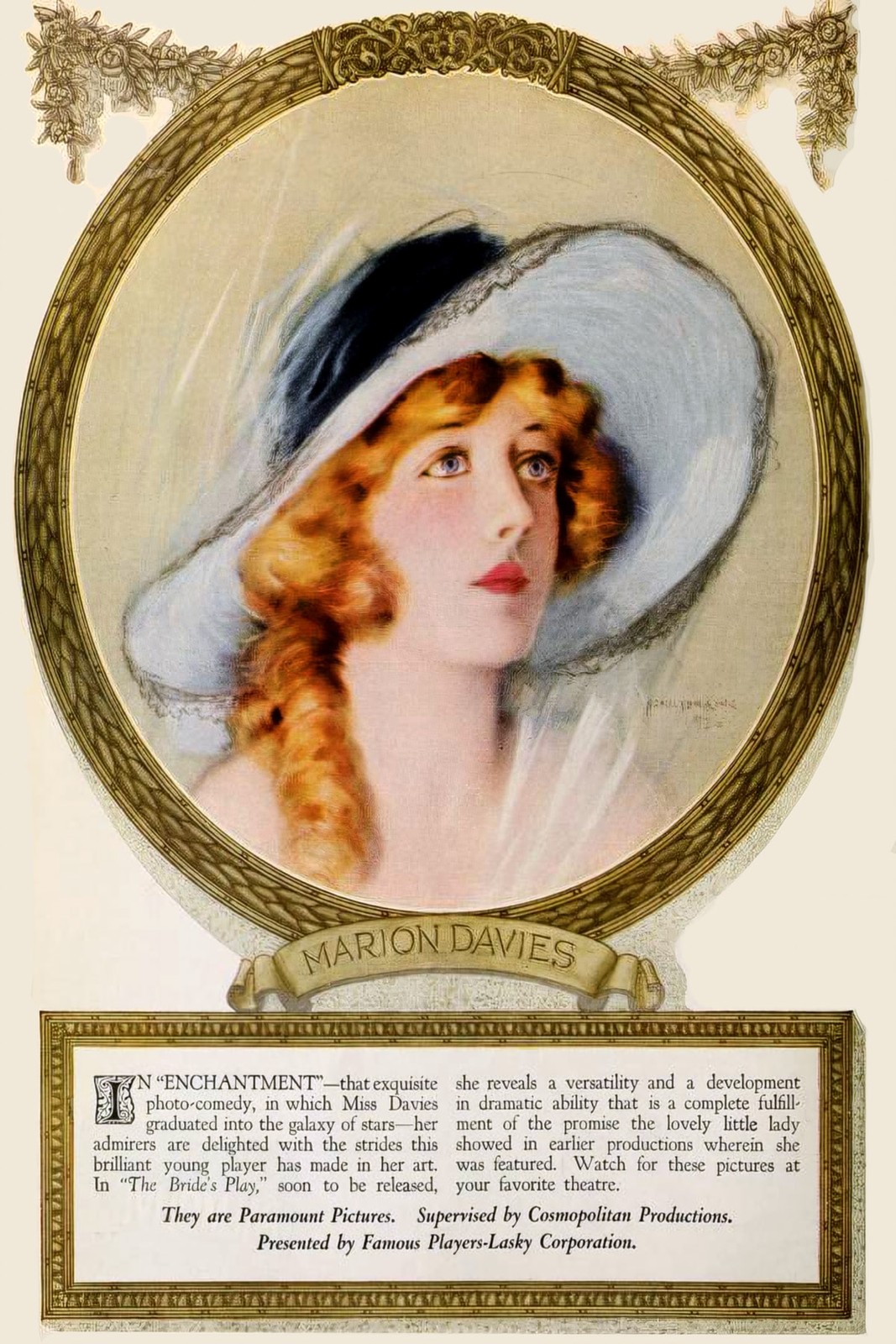 ✨ Marion Davies Vintage Look Poster - Enchantment (1920s) - 16x24” Retro Decor