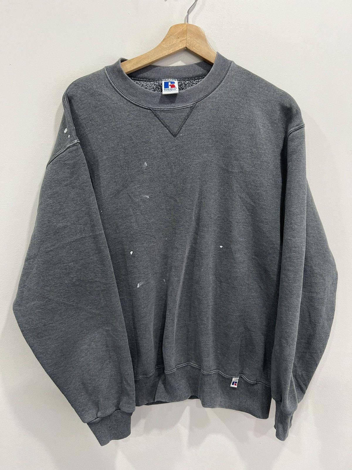 Vintage 90s Russell Athletic Blank sweater crewneck paint Vintage 90s Russell Athletic Blank sweater crewneck paint