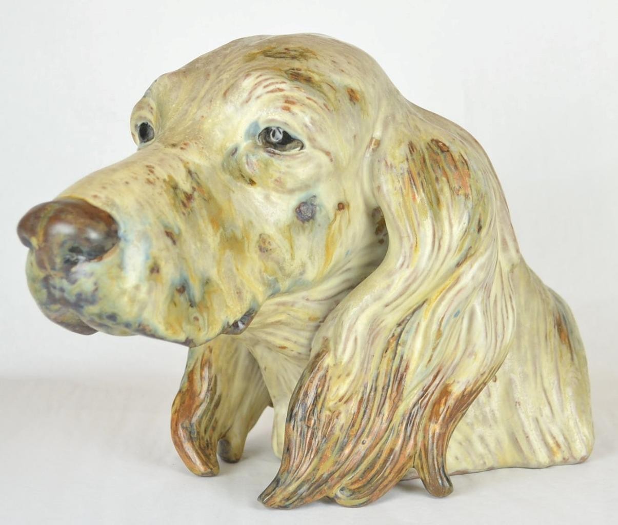 LLADRO ENGLISH SETTER DOG HEAD 2045 c1971 - DESIGNED JUAN HEURTA - RETIRED 1981