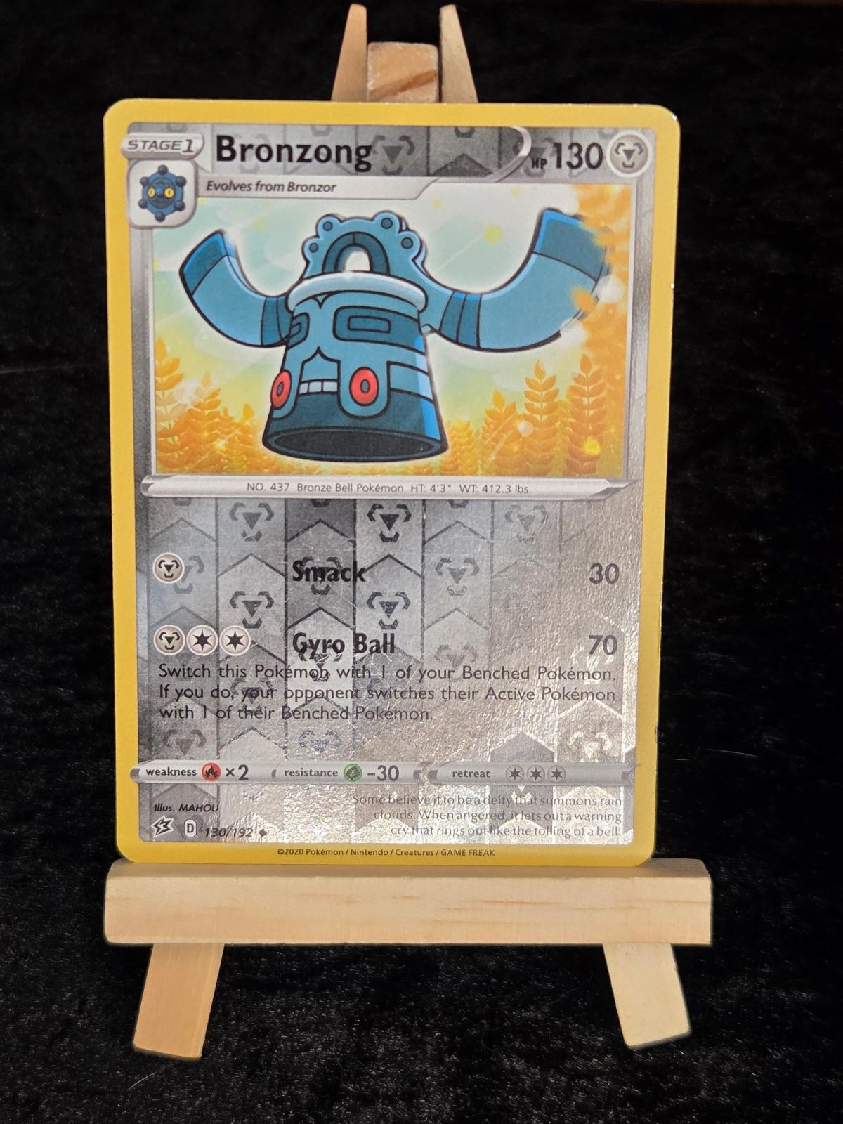 BRONZONG 130/192 Rebel Clash Uncommon LP Reverse Holo Pokemon TCG MAHOU BRONZONG 130/192 Rebel Clash Uncommon LP Reverse Holo Pokemon TCG MAHOU