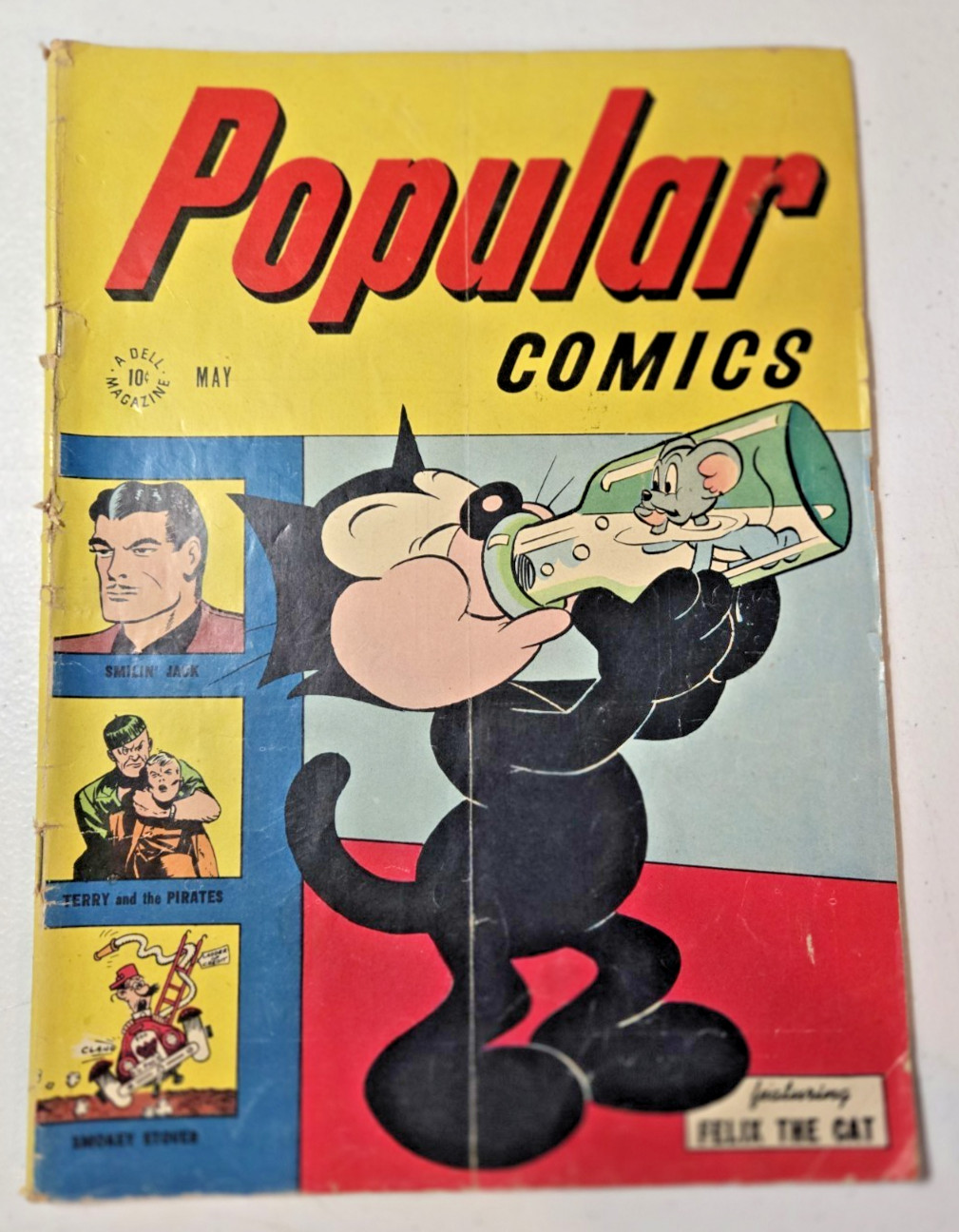 Golden Age Popular Comics #123 Dell 1946 Felix The Cat Terry Pirates