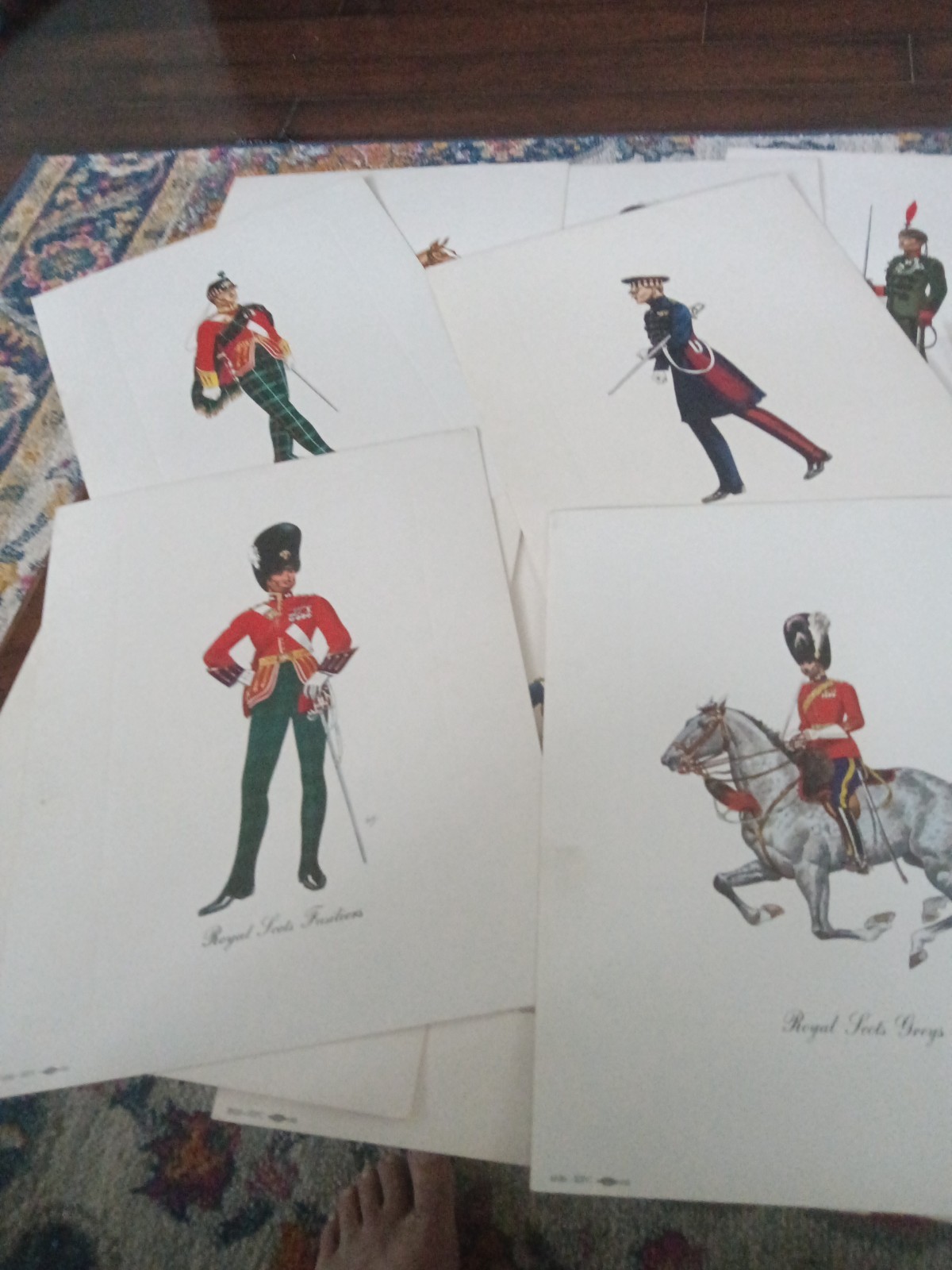 Vintage Dewar\'s White Label Regimental Series Prints Set Of 20