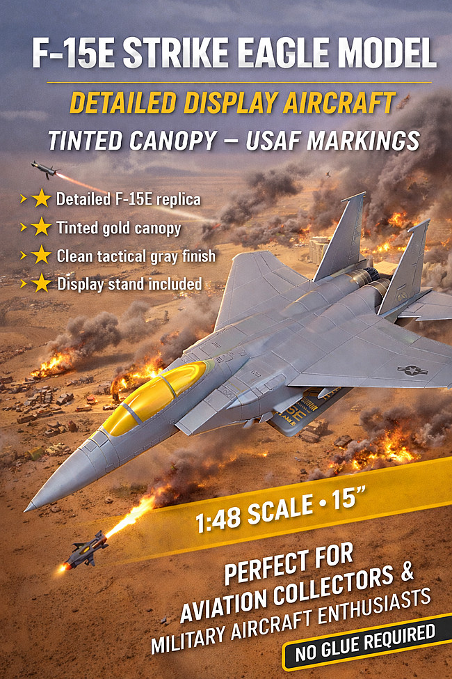 F-15E Strike Eagle with Strike Package Masterbuild Display Model 1:48 Scale 15\