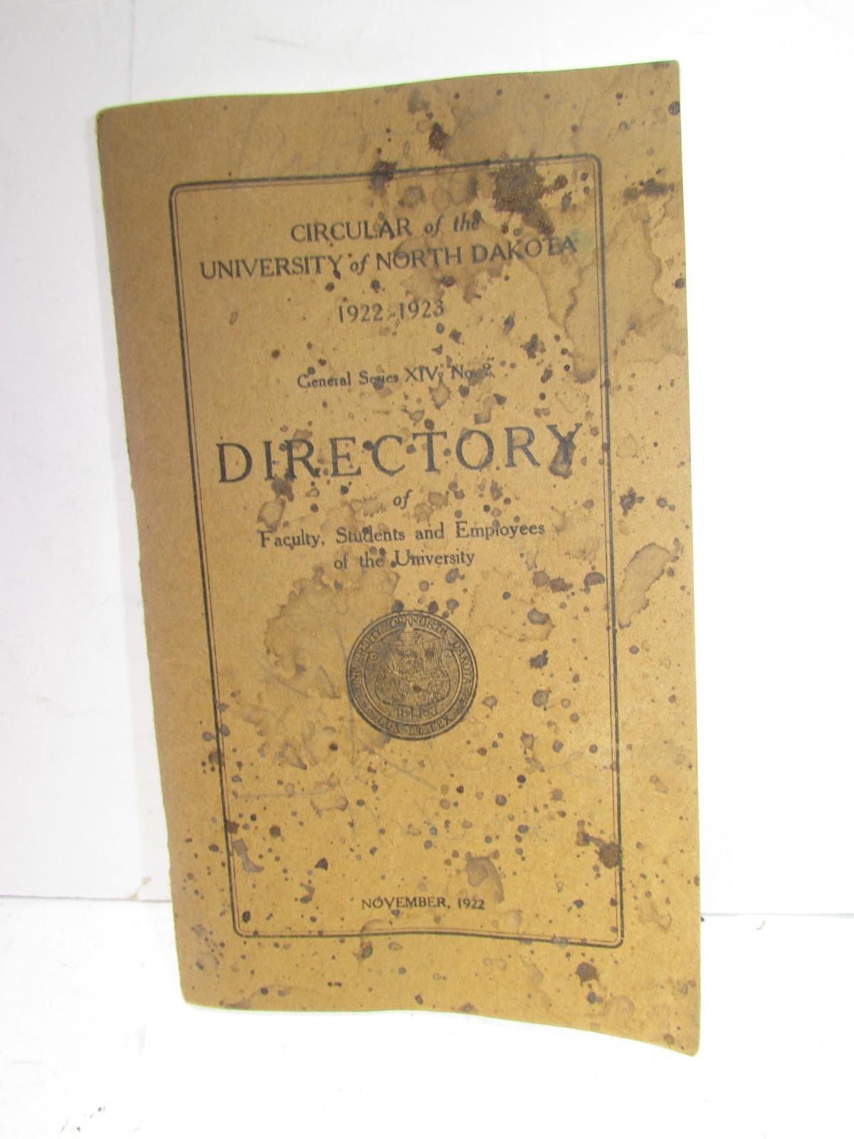 1922-1923 University of North Dakota Directory Faculty, Students and Employees