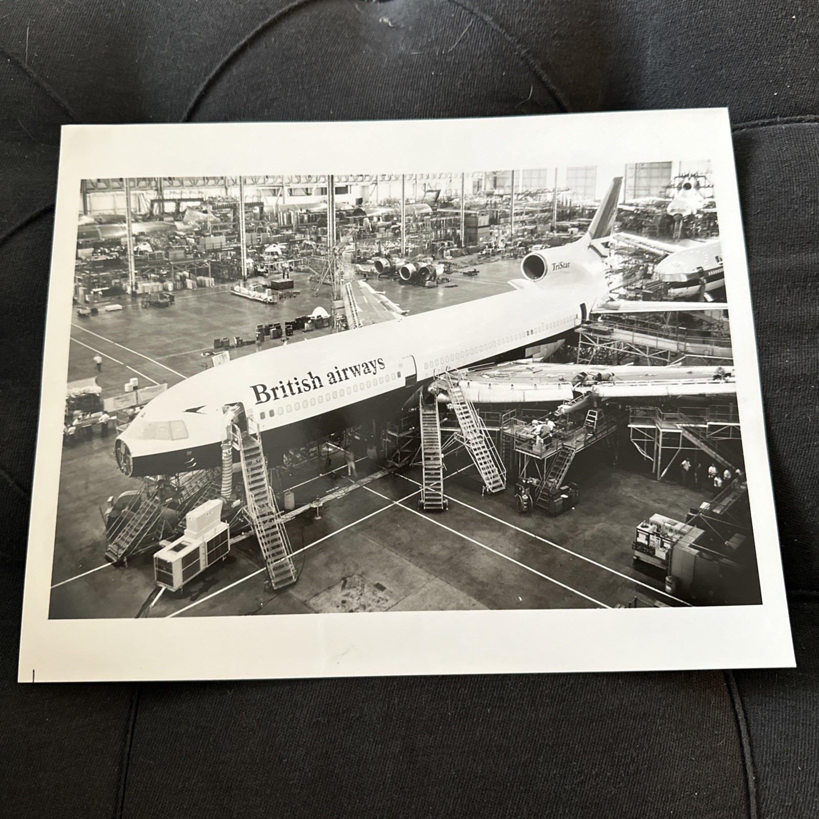 VINTAGE BRITISH AIRWAYS TRISTAR 500 ORIGINAL MANUFACTURERS PHOTO LOCKHEED PLANE VINTAGE BRITISH AIRWAYS TRISTAR 500 ORIGINAL MANUFACTURERS PHOTO LOCKHEED PLANE