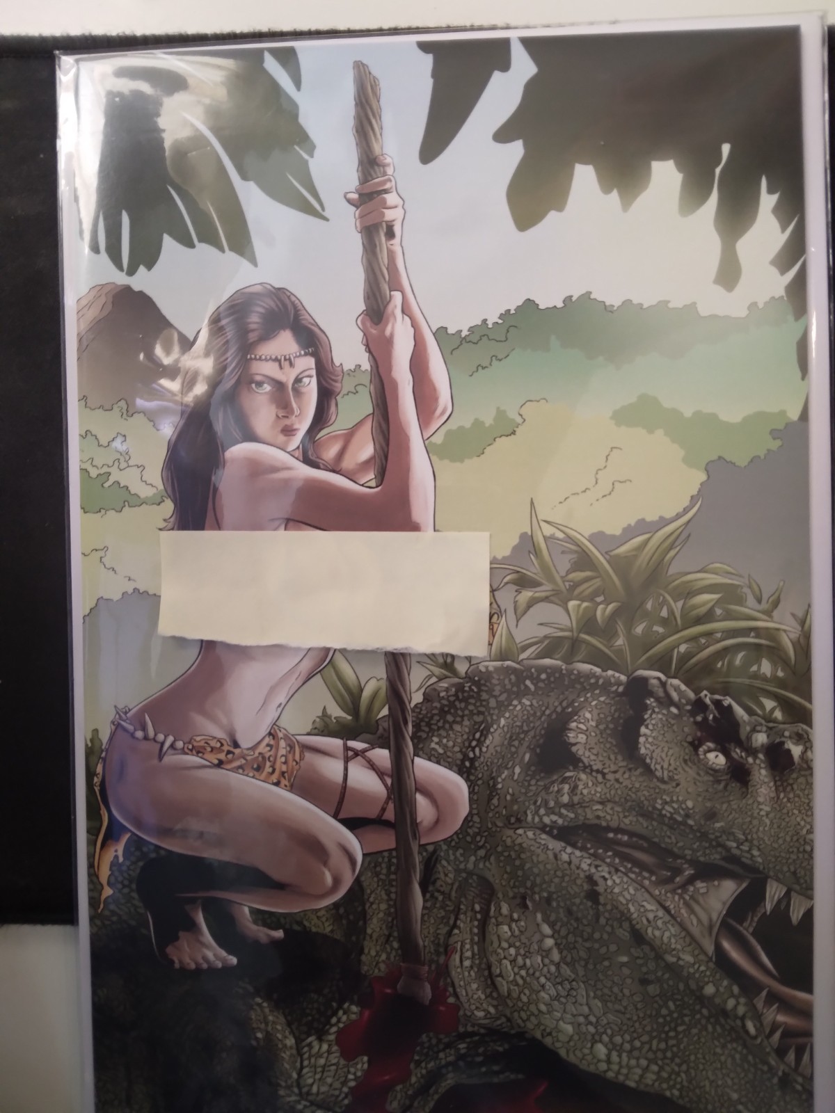 CAVEWOMAN A BARBARIAN a PRINCESS & MERIEM Cover G Yen San Ed LTD 350 Amryl CAVEWOMAN A BARBARIAN a PRINCESS & MERIEM Cover G Yen San Ed LTD 350 Amryl