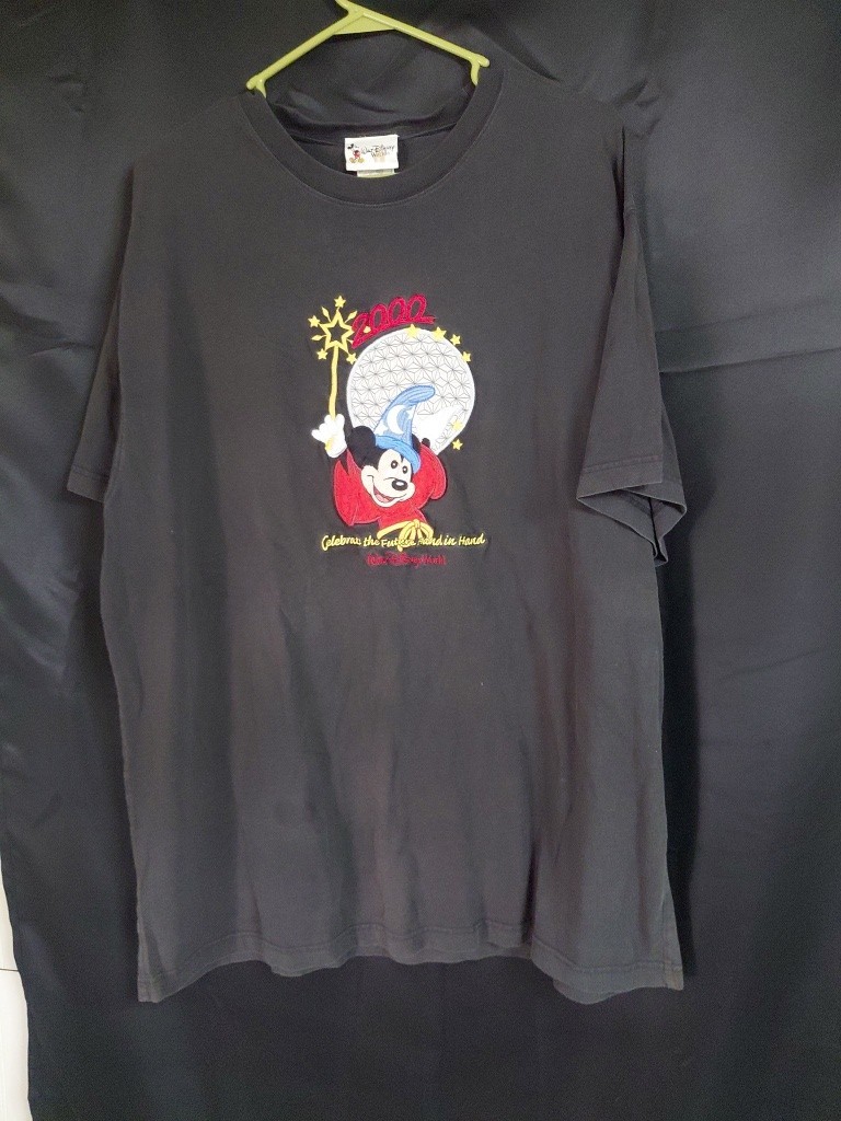 Disney T-shirt 2000 Fantasia Mickey Xl Embroidered