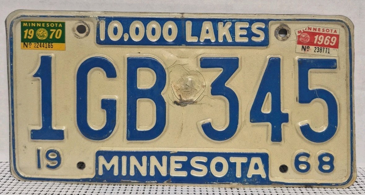Vintage Original 1968 Minnesota \