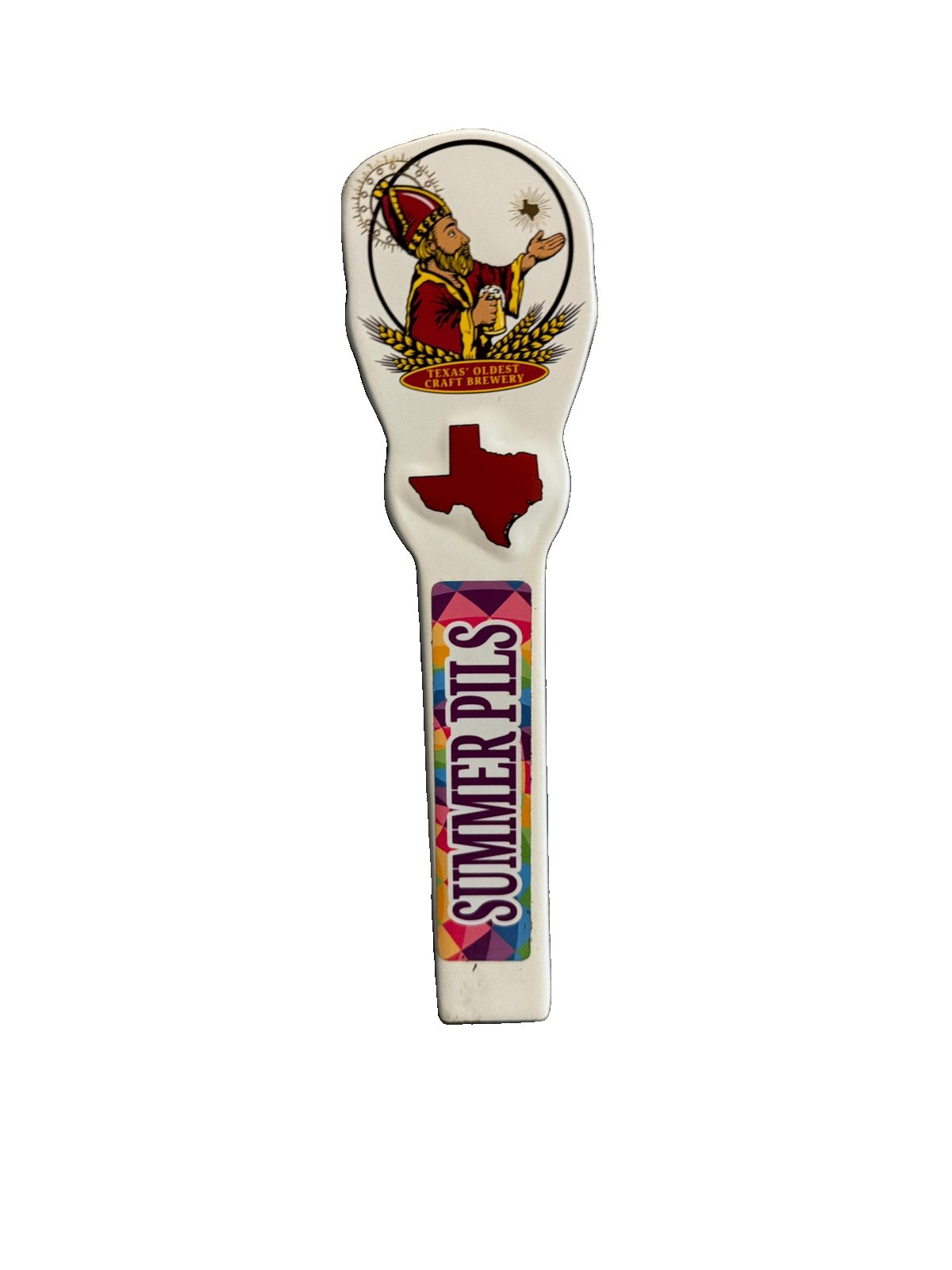 Saint Arnold Summer Pils Ceramic Beer Tap Handle
