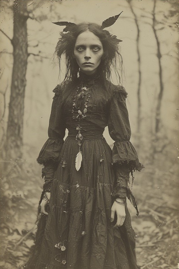 Appalachian Witch Vintage Portrait 4x6 Photo