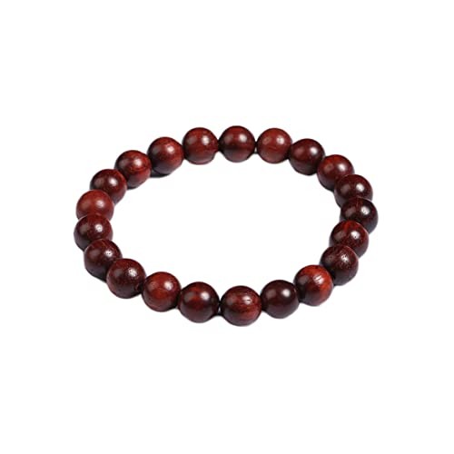 Handmade Wooden Prayer Beaded Bracelet for Men Women Tibetan Buddhist red