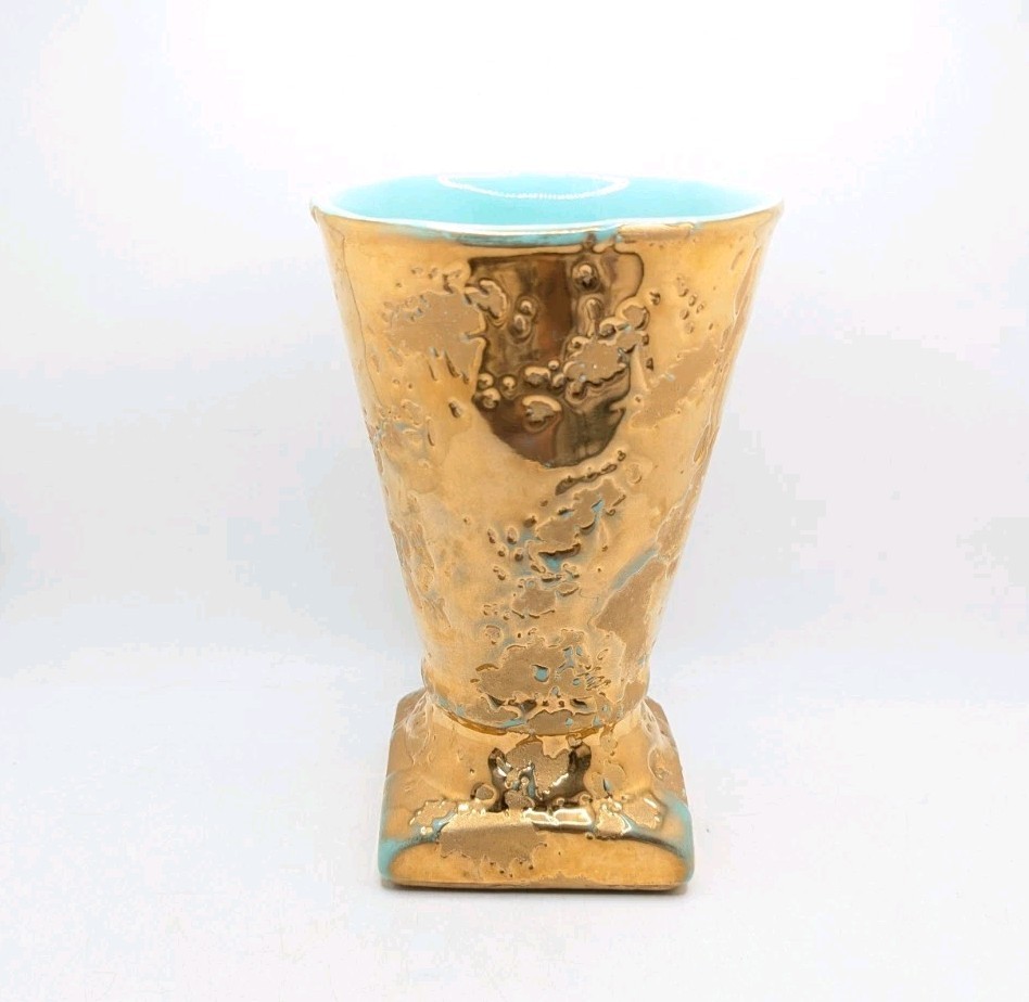 Vtg Gilmer Potteries Weeping Vase 6.75\ Vtg Gilmer Potteries Weeping Vase 6.75\