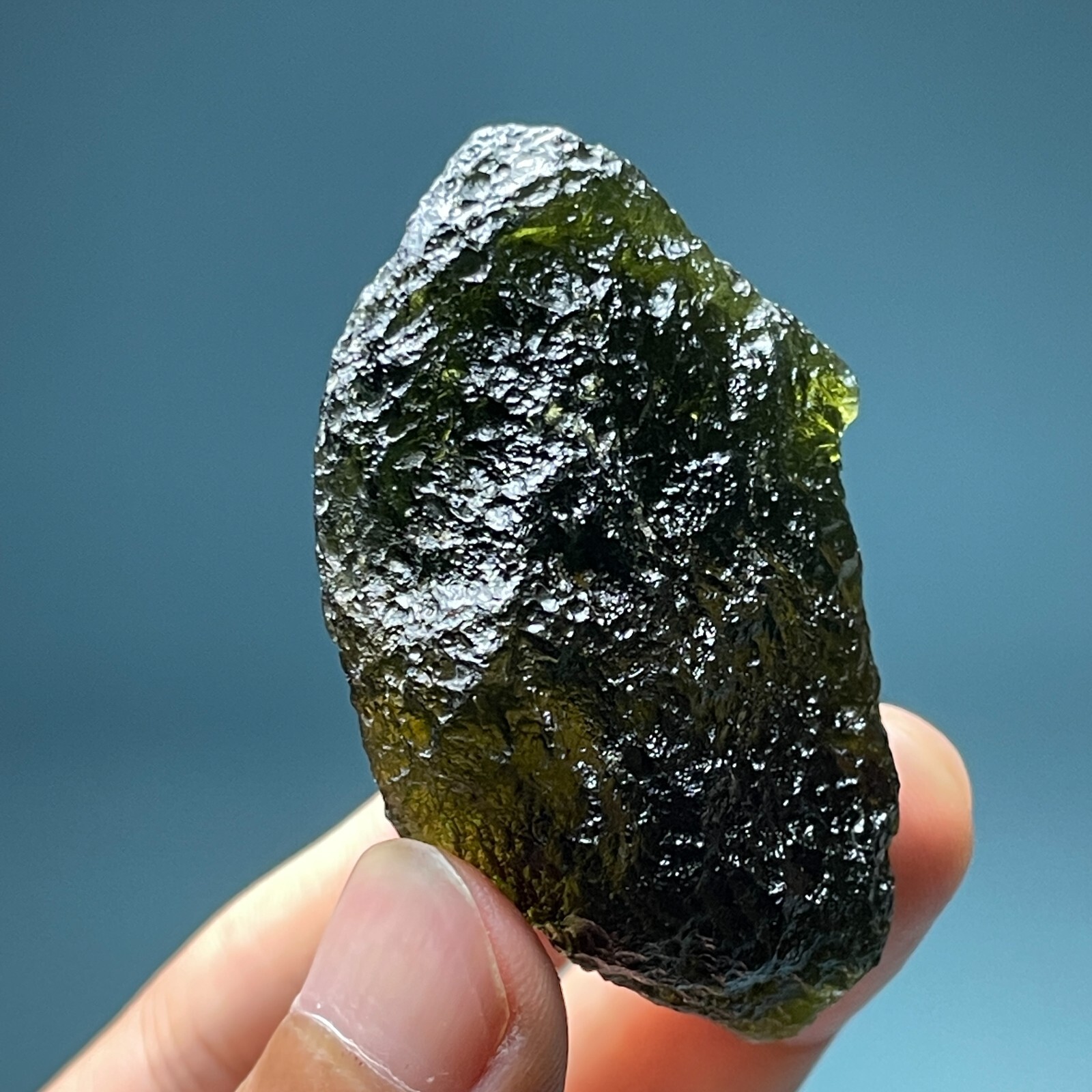 204CT Moldavite Genuine Raw Moldavite Crystal from Czech Republic PICcertificate
