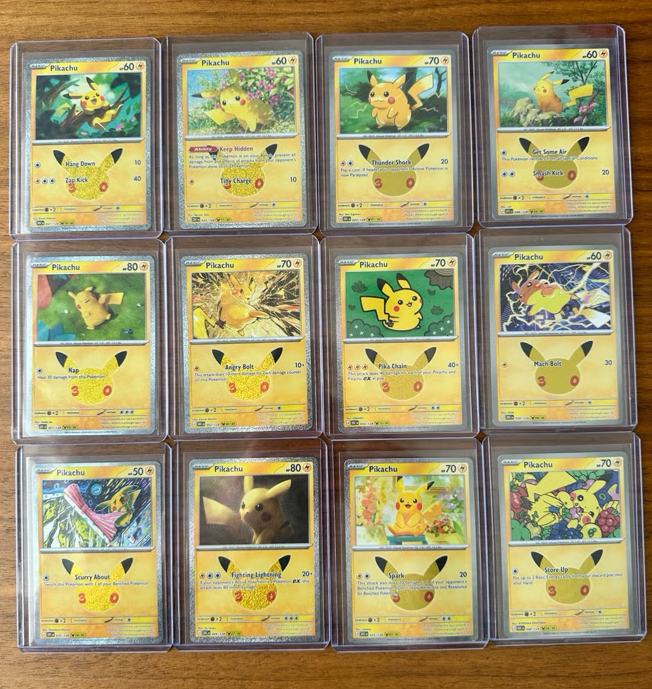 Pokemon Pikachu Celebrations Set 12 Cards Holo