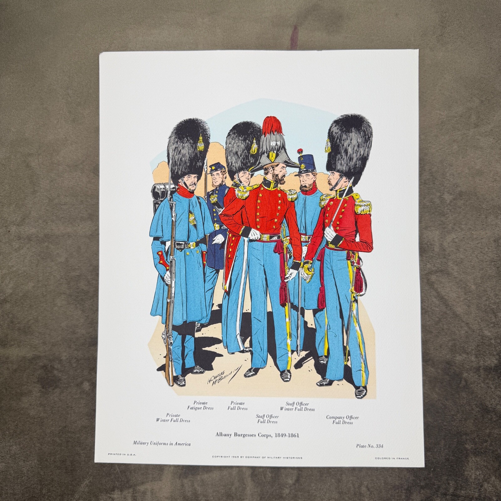 Plate 334 Albany Burgesses Corps, 1849-1861