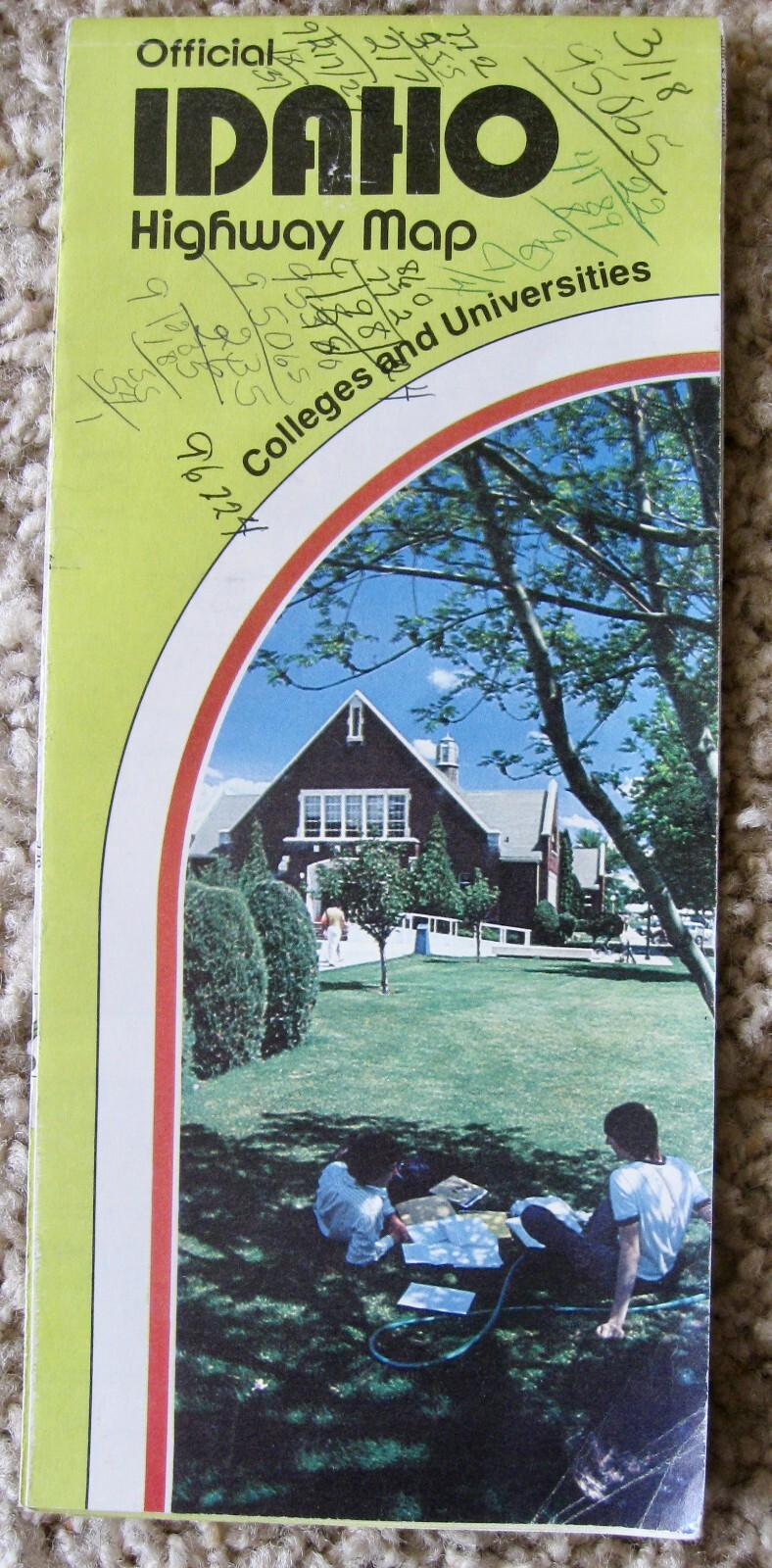 Vintage 1981 IDAHO Official Highways Road Map w/ Insets Cities Mileage; Laws